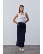 lacivert mevsimlik kalem etek