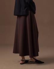 acı kahve cepli kloş etek 2