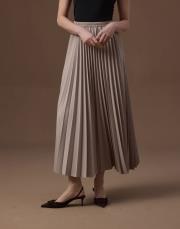 bej double plisoley etek 3