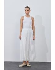 beyaz double plisoley etek 5