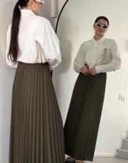 haki double plisoley etek 3