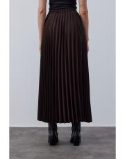 acı kahve double plisoley etek 5