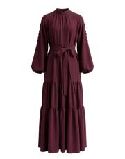 bordo begonya brit elbise