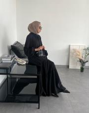 siyah begonya brit elbise 2