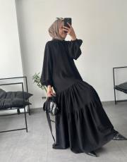 siyah begonya brit elbise 3