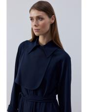 lacivert mevsimlik krep trenç 5