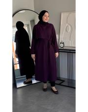 mürdüm mevsimlik krep trenç 4