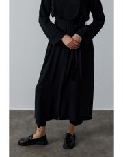 siyah mevsimlik krep trenç 6