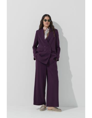 mürdüm bol formlu blazer takım