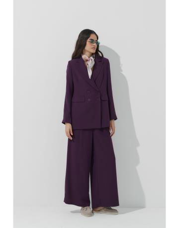 mürdüm bol formlu blazer takım 2