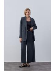 antrasit bol formlu blazer takım