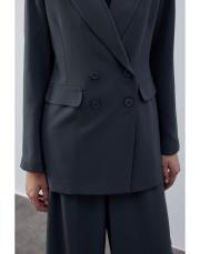 antrasit bol formlu blazer takım 4