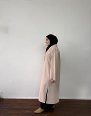 bej krep kruvaze uzun kap 3