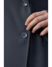 füme krep kruvaze uzun kap 5