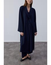 lacivert krep kruvaze uzun kap 4