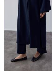 lacivert krep kruvaze uzun kap 6