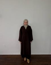 acı kahve krep kruvaze uzun kap