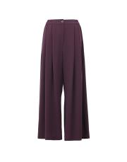 mürdüm krep bol pantolon