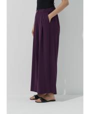 mürdüm krep bol pantolon 4