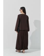 acı kahve kraşlı etekli takım 4