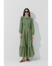 mint yeşili müslin elbise 2