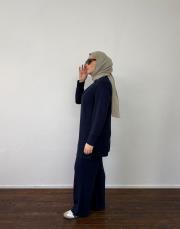 koyu lacivert triko bol formlu takım 2