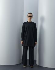 siyah triko bol formlu takım