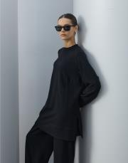 siyah triko bol formlu takım 3