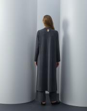 füme triko kapaklı bol form takım 3