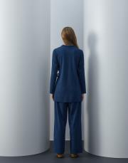 açık lacivert triko kimono takım 3