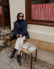 lacivert poplin aller parçalı gömlek 2