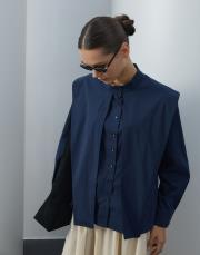 lacivert poplin aller parçalı gömlek 5