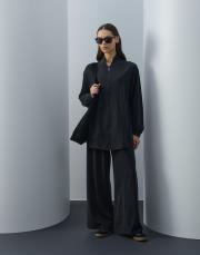 siyah örme spor takım