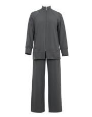 füme triko fermuarlı bol takım