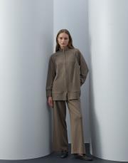 vizon triko fermuarlı bol takım