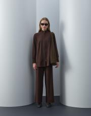 acı kahve triko fermuarlı bol takım 3