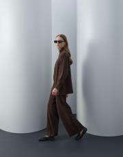 acı kahve triko fermuarlı bol takım 4