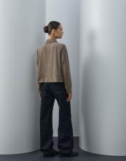 vizon triko fermuarlı kısa sweat 3