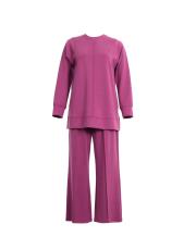 fuşya modal nervür dikişli takım