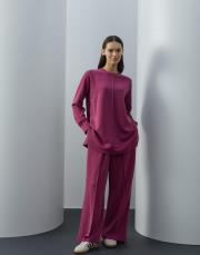 fuşya modal nervür dikişli takım 2