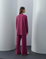 fuşya modal nervür dikişli takım 4