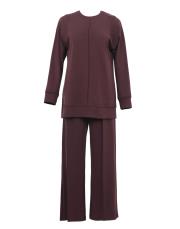 bordo modal nervür dikişli takım