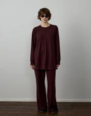 bordo modal nervür dikişli takım 2