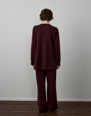 bordo modal nervür dikişli takım 4