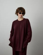 bordo modal nervür dikişli takım 5