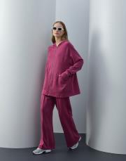 fuşya modal fermuarlı takım 3