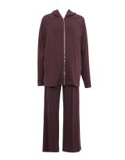 bordo modal fermuarlı takım 6