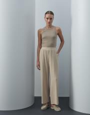 bej triko cepli bol pantolon 3