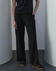 siyah triko cepli bol pantolon 3