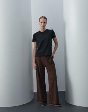 acı kahve triko cepli bol pantolon 2